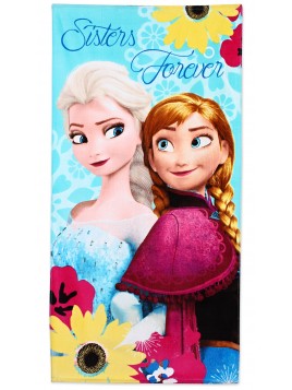 Detská bavlnená osuška Ľadové kráľovstvo (Frozen) motív Sisters Forever