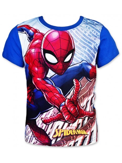 Chlapčenské tričko s krátkym rukávom Spiderman - modré