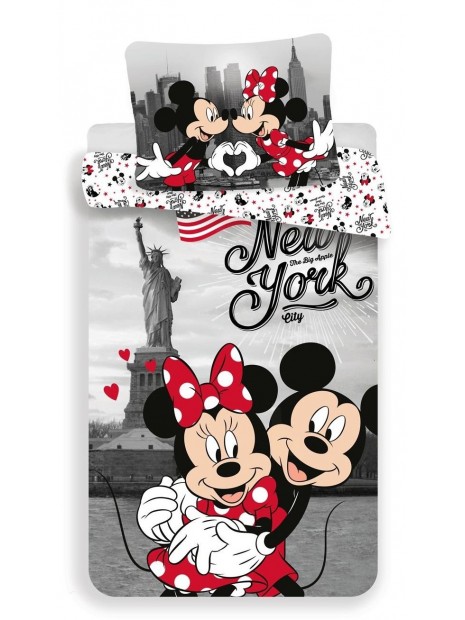 Bavlnené obliečky Mickey a Minnie v New Yorku ❤ (Disney)