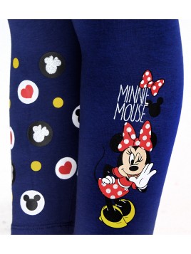 Dívčí bavlněné legíny Minnie Mouse - modré