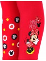 Dievčenské bavlnené legíny Minnie Mouse - červené