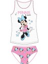 Dievčenská spodná bielizeň - košieľka a nohavičky Minnie Mouse - sv. šedé