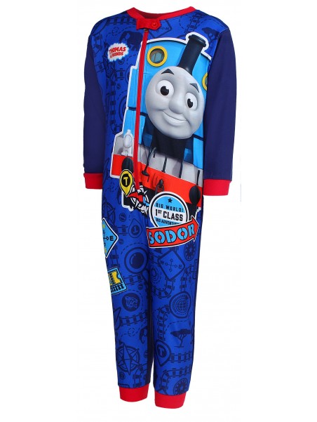 Chlapčenské pyžamo overal Mašinka Tomáš - tm. modré