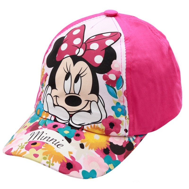 Dievčenská šiltovka Minnie Mouse (Disney) - tm. ružová