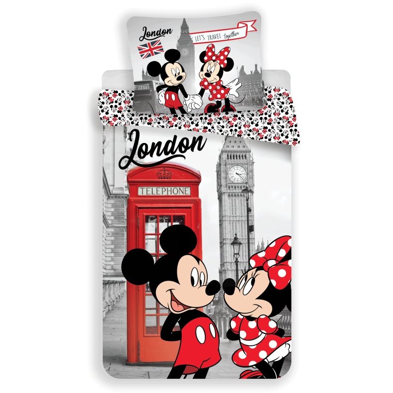 Bavlněné povlečení Mickey a Minnie London ❤ (Disney)
