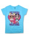 Dívčí tričko s krátkým rukávem L.O.L. Surprise GLITTER - modré