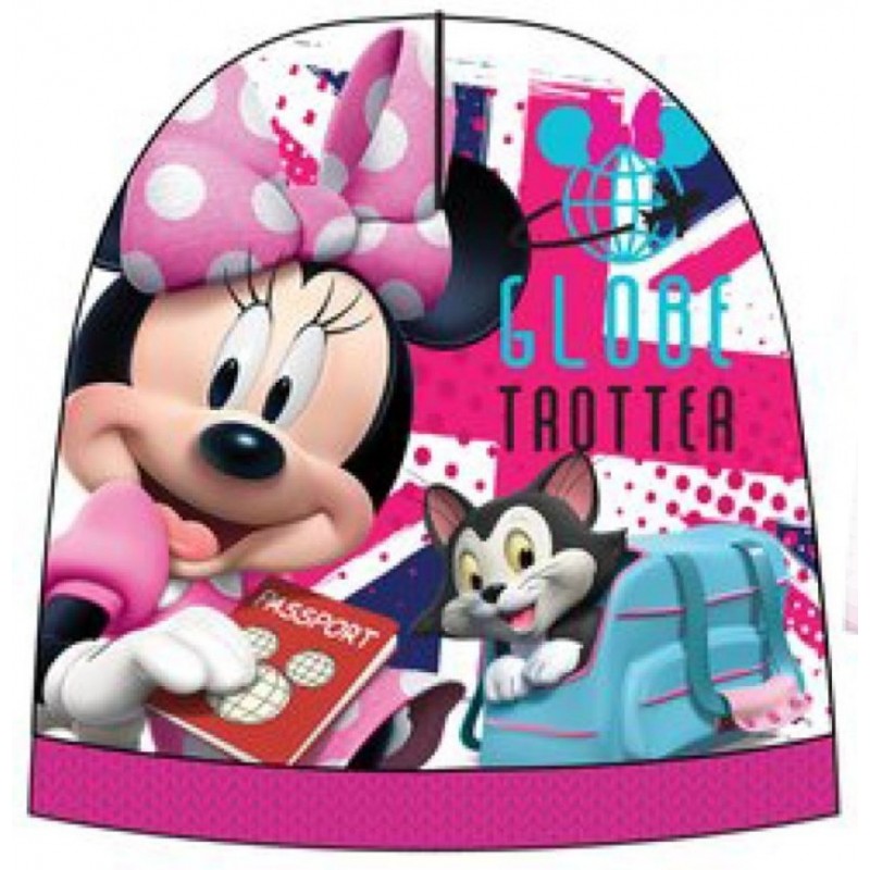Dievčenská čiapka Minnie Mouse - ružová