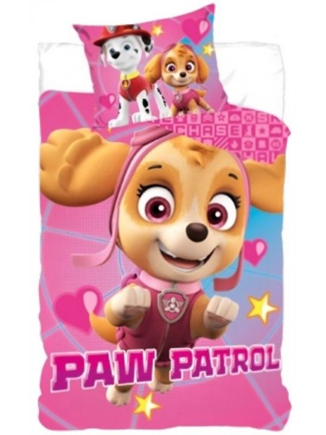 Detské bavlnené obliečky Tlapková patrola pre dievčatá - Paw Patrol - Skye