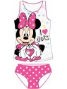 Dievčenská spodná bielizeň - košieľka a nohavičky Minnie Mouse - šedé