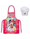 Táto detská kuchárska sada sa skladá z dievčenské zástery a kuchárske čiapky. Na zástere je motív Minnie Mouse "I love Mickey", na čiapke je potom obrázok obľúbené myšky z rozprávok Disney. S týmto kuchárskym setom sa bude Vaše dievčatko cítiť pri pomoci v kuchyni ako šéfkuchárka so všetkým, čo k tomu patrí. Zástera sa dá tiež využiť napr. Do výtvarnej výchovy, keramiky a rôznych kreatívnych činnostiach ako ochrana odevu. Univerzálna veľkosť 3-8 rokov.