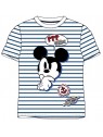 Chlapecké námořnické tričko s krátkým rukávem Mickey Mouse - bílé