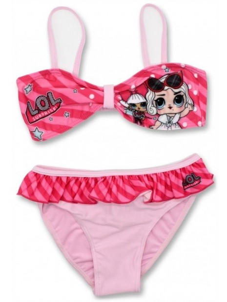 Dievčenské dvojdielne plavky L.O.L. Surprise - sv. ružové