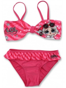 Dievčenské dvojdielne plavky L.O.L. Surprise - tm. ružové