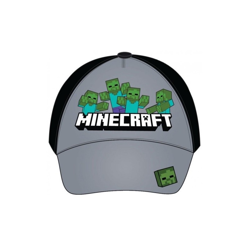 Šiltovka Minecraft MNC - Creeper - šedá