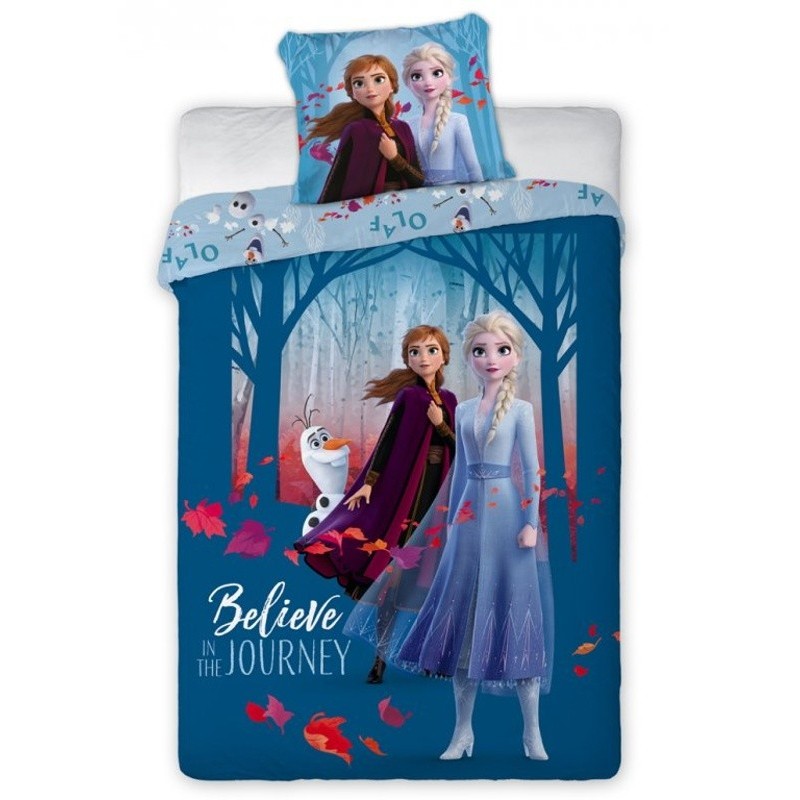 Detské bavlnené posteľné obliečky Ľadové kráľovstvo - Frozen II.