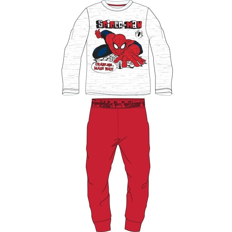 Chlapčenské bavlnené pyžamo Spiderman MARVEL - červené