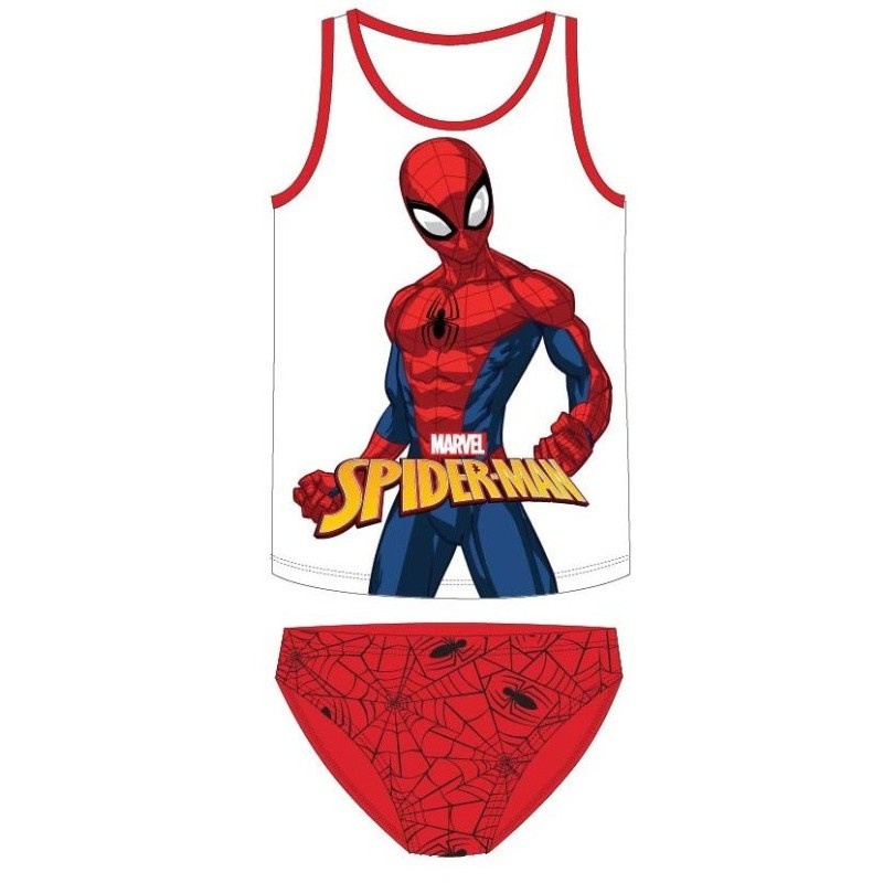 Chlapčenské bavlnené spodné prádlo Spiderman - červené