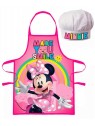 Detská zástera a kuchárska čiapka Minnie Mouse (Disney) ❤ dúha