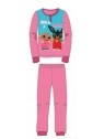 Dievčenské zimné pyžamo zajačik Bing a Sula - sv. ružové