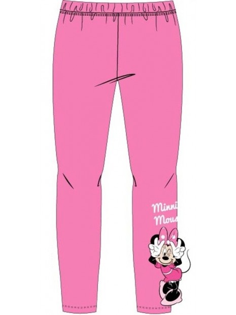 Dievčenské dlhé legíny Minnie Mouse - ružové