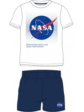 Chlapčenské letné pyžamo NASA - biele