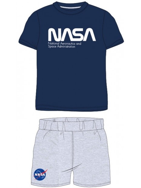 Chlapecké letní pyžamo NASA - tm. modré