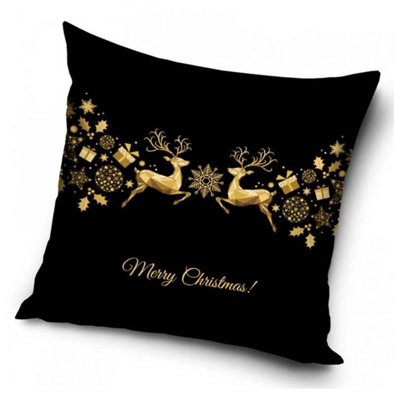 Dekorační polštářek zlaté Vánoce
