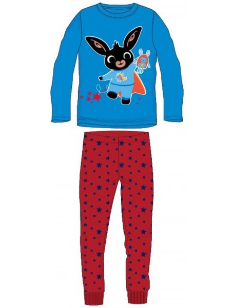 Chlapčenské bavlnené pyžamo králiček Bing - modro / červené