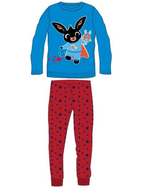 Chlapčenské bavlnené pyžamo králiček Bing - modro / červené