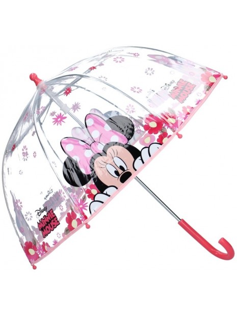 Dívčí deštník Minnie Mouse - Disney - transparentní