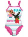 Dievčenské jednodielne plavky Zajačik Bing a Sula - ružové