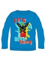 Chlapčenské tričko s dlhým rukávom Zajačik Bing - modré