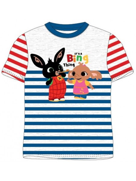 Chlapčenské tričko s krátkym rukávom Zajačik Bing - šedé