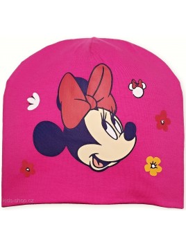 Dívčí přechodová čepice Minnie Mouse - Disney - tm. růžová