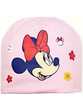 Dievčenská prechodová čiapka Minnie Mouse - Disney - sv. ružová