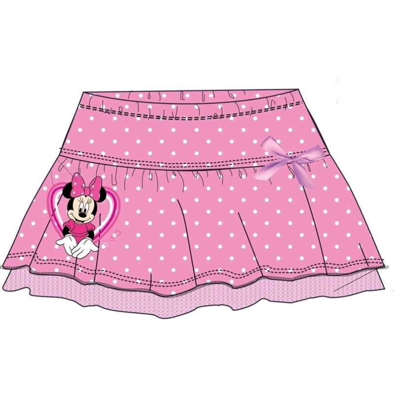 Dievčenská sukne Minnie Mouse - ružová