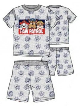 Letní chlapecké pyžamo Tlapková patrola - šedé