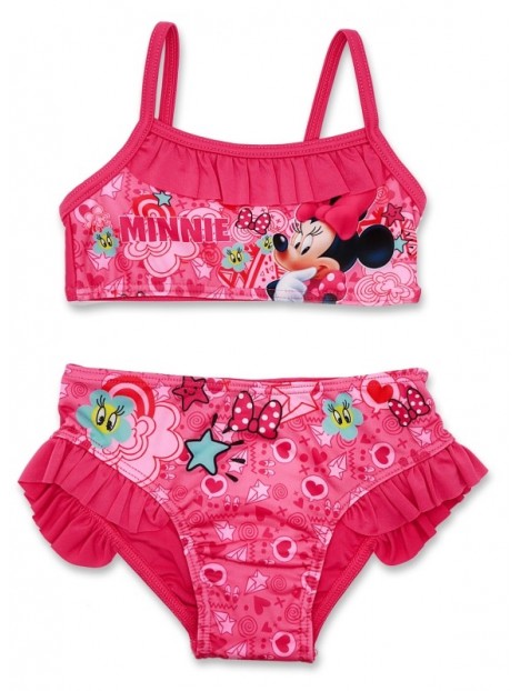 Dívčí dvoudílné plavky Minnie Mouse Disney - tm. růžové
