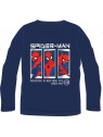 Chlapčenské tričko s dlhým rukávom Spiderman MARVEL - modré