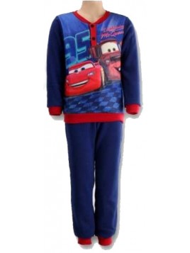 Chlapčenské zimné pyžamo Autá - Blesk McQueen - tm. modré
