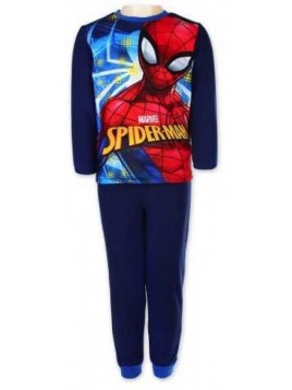 Chlapecké zimní pyžamo Spiderman - tm. modré