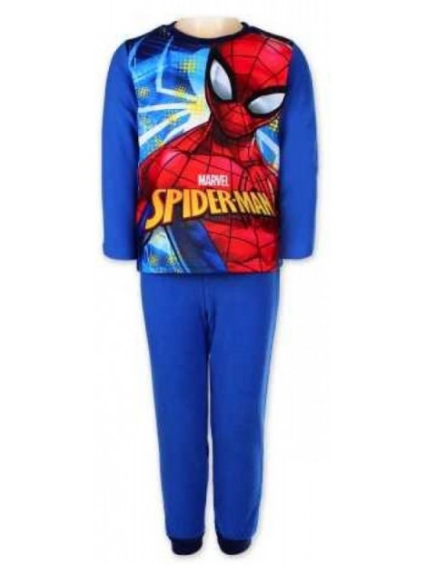 Chlapecké zimní pyžamo Spiderman - modré