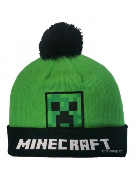 Detská zimná čiapka s brmbolcom Minecraft