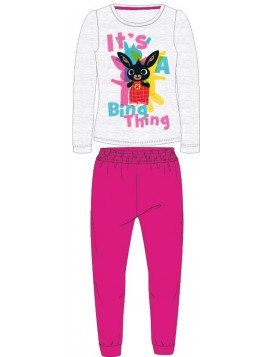 Dievčenské bavlnené pyžamo zajačik Bing - ružové
