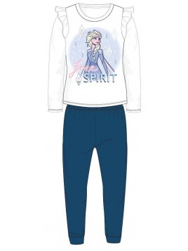 Dievčenské bavlnené pyžamo Ľadové kráľovstvo / Frozen - Elsa