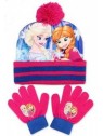 Dievčenské čiapky a prstové rukavice Ľadové kráľovstvo - Frozen - modrá