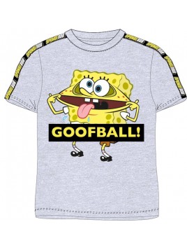 Chlapčenské tričko s krátkym rukávom Spongebob - šedé