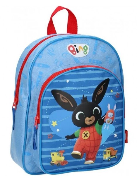 Dětský předškolní batoh s přední kapsou Zajíček Bing