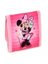 Krásná dívčí textilní peněženka s motivem Minnie Mouse - Disney. Peněženka má zapínání na suchý zip. Uvnitř peněženky je pak kapsa se zapínáním na zip na drobné mince, kapsa na bankovky, dvě kapsišky na karty. Rozměr zavřené peněženky je 11 cm x 10 cm. Rozměr otevřené peněženky 28 x 11 cm.
