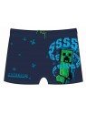 Chlapčenské plavky / boxerky Minecraft - tm. modré